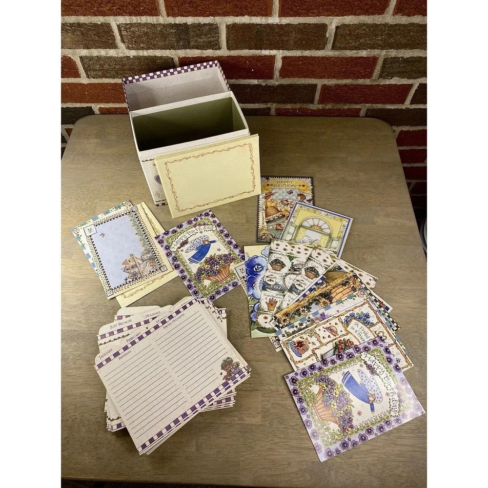 JOY MARIE Card Organizer With Assortment Of Cards And Dividers